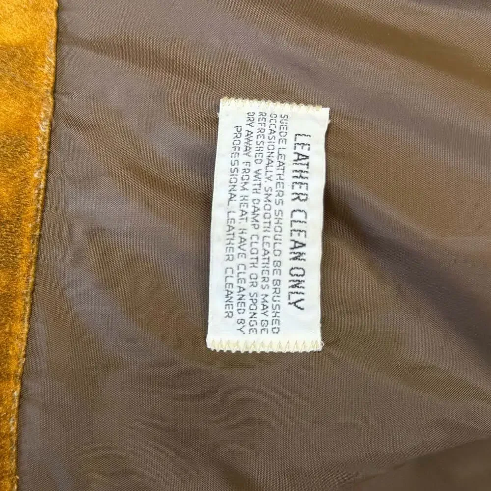 Vintage 1970s Sears The Leather Shop Suede Western Trucker Jacket